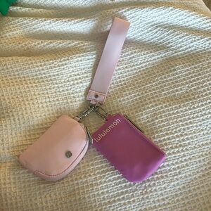 Lululemon dual pouch wallet